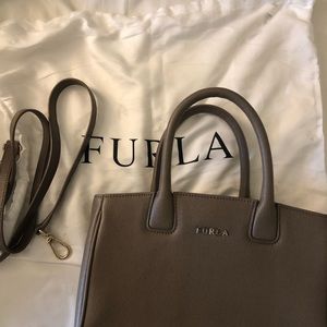 Furla taupe handbag